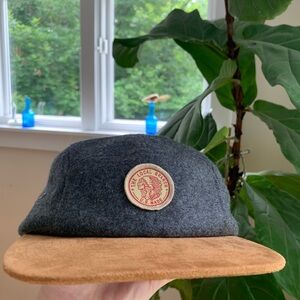 Gray and Tan Cap with Patch